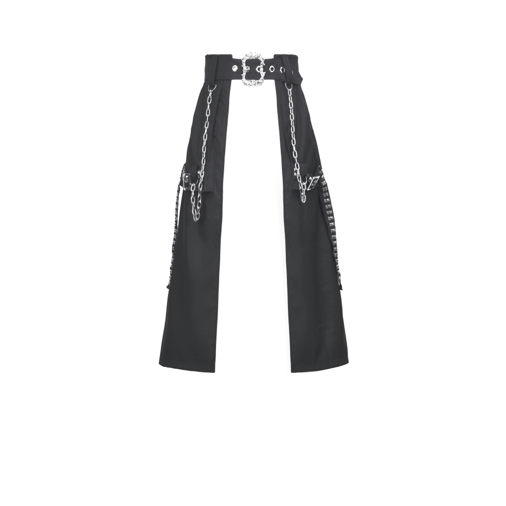 Dark in Love - Rebel Gear Punk Chain Rok - Zwart